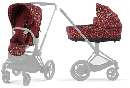 Cybex e-Priam 4.0 Wózek Głęboko-Spacerowy Rosenrot Red by Alec Voelkel