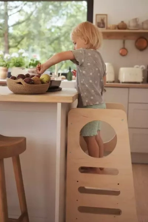 Baby Wood Kitchen Helper S Naturalny