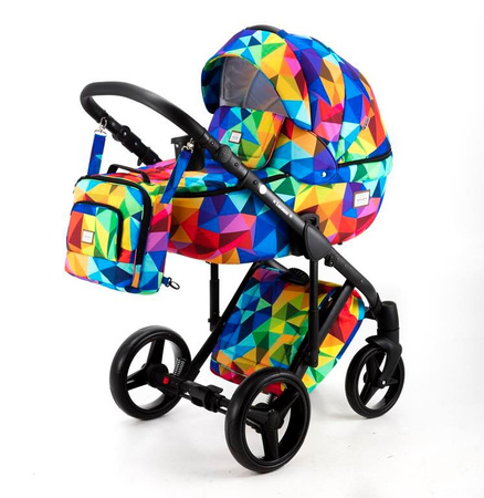 Adamex Luciano Wózek Głęboko-Spacerowy Y123 + Cybex Aton B2 i-Size Fotelik 0-13kg + Baza + Adaptery