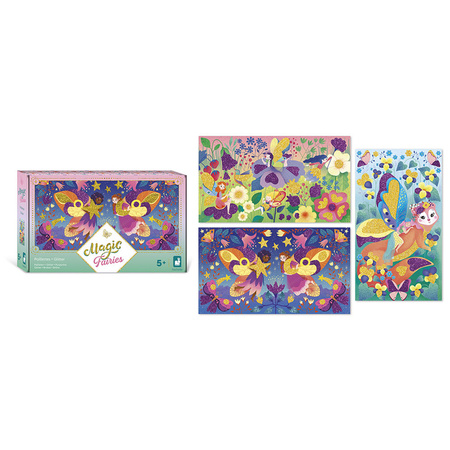 Janod Zestaw kreatywny Magiczny brokat Wróżki Magic Fairies 5+