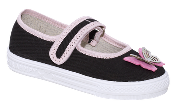 Zetpol Obuwie Baleriny Dziewczęce Hania Czarne