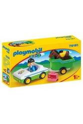 Playmobil Samochód Z Przyczepą Dla Konia
