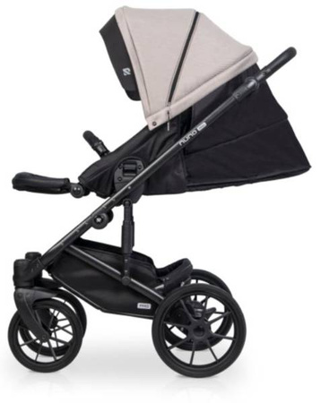Riko Nuno Pro Wózek Głęboko-Spacerowy 2w1 z Miękką Gondolą Sand