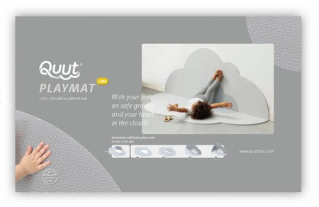 Quut Playmat Mata do Zabawy Duża Chmurka Pearl Gray