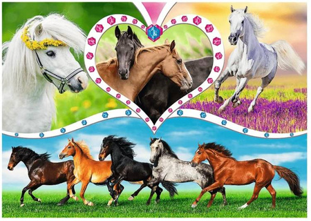 Trefl Piękne Konie Puzzle 200 Elementów
