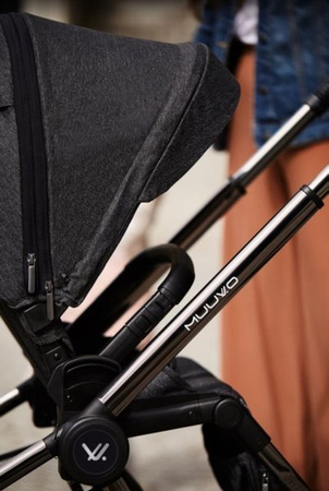 Muuvo Quick 2.0 Wózek Spacerowy Black Chrome Anthracite