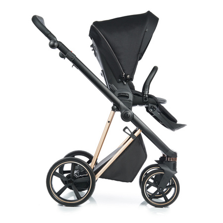 Roan Ivi Wózek Głęboko-Spacerowy Rama Gold Mat Raven