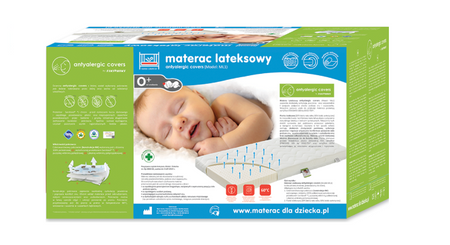 Fiki Miki Materac Lateksowy Antyalergi Covers ML1 120/60/9 cm Box