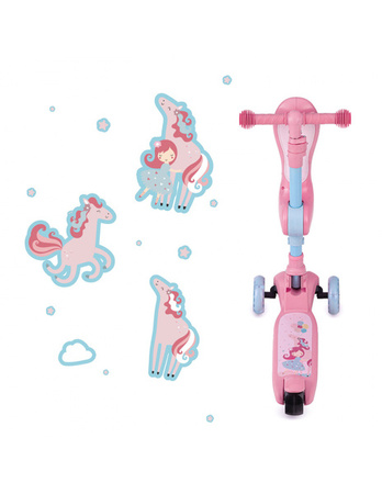 Momi Kiuru Hulajnoga Balansowa Z Siodełkiem Różowa