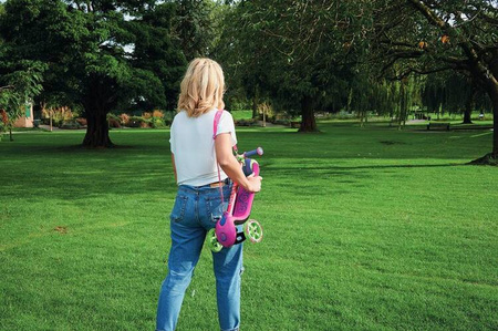 Trunki Składna Hulajnoga Mała Różówa