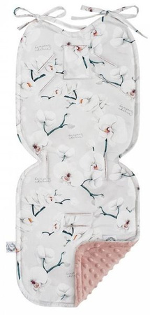 Bambusowa Wkładka do Wózka DUŻA 86x37cm Orchidea