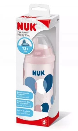 Nuk Kiddy Cup Kubek Niekapek 12m+ 300 ml Mix Wzorów