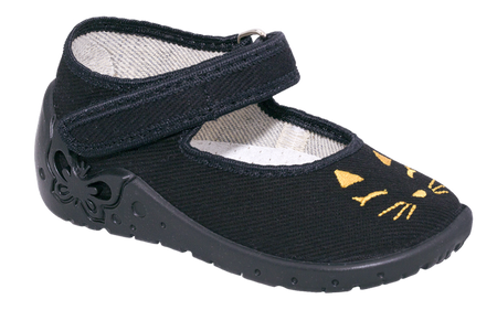 Zetpol Kapcie Dziewczęce Marlena Czarne Rozmiar 18