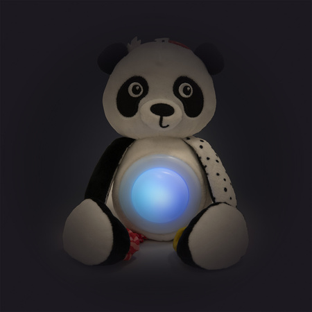 Canpol babies Pluszowa panda z zawieszką, pozytywką i lampką BabiesBoo 68/101