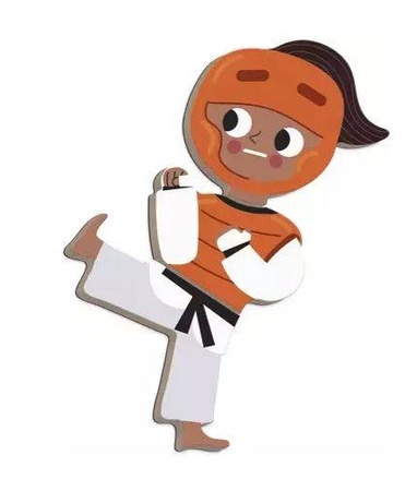 Janod Magnetibook Magnetyczna Układanka Sport