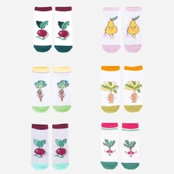Yo! Skarpetki Długie Warzywa 6 Pak Rozmiar 35-38