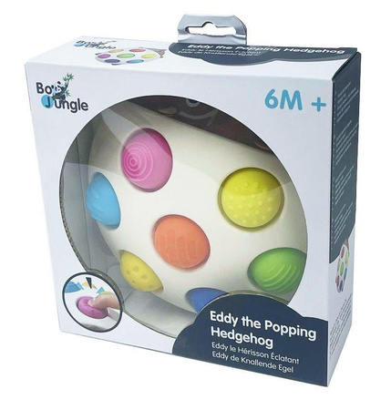 Bo Jungle Jeżyk Eddy zabawka sensoryczna dla niemowląt 6 mc