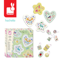 Janod Zestaw kreatywny Formy i odlewy 16 ozdób Ogród kwiatowy 7+