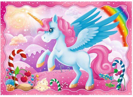 Trefl Puzzle 4w1 Magiczny Świat Jednorożców 34321