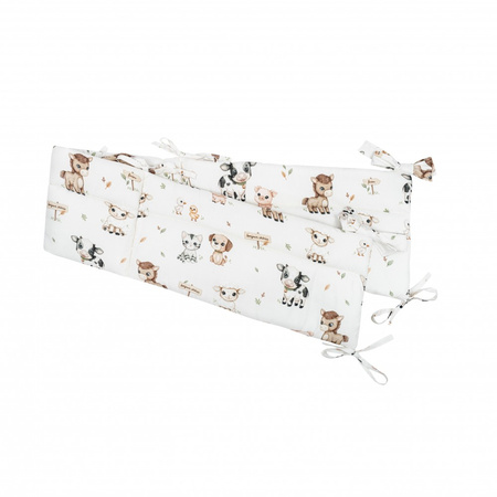 Bonjour Cherie Bambusowy Ochraniacz do łóżeczka Farma 180 cm
