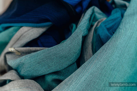 LennyLamb Chusta Do Noszenia Dzieci, Tkana Splotem Skośno-krzyżowym 100% Bawełna Rozmiar M 4,6m Airglow