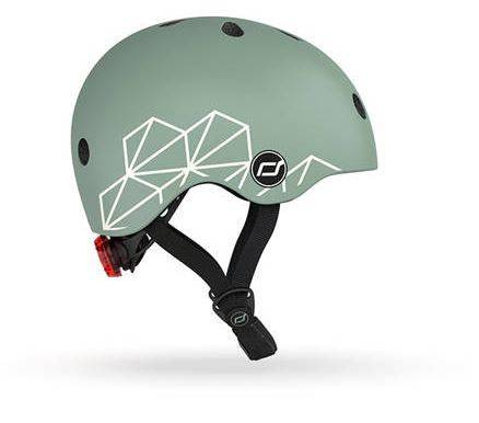Scootandride Kask XXS-S Dla dzieci 1-5 Lat Green Lines