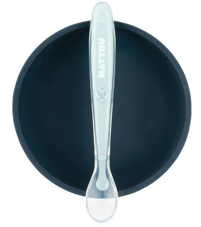 Nattou Zestaw Naczyń Silikonowych, bez BPA 2 szt Granatowy