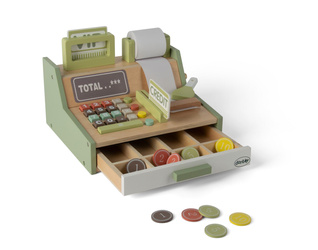 Dantoy Drewniana kasa fiskalna z akcesoriami