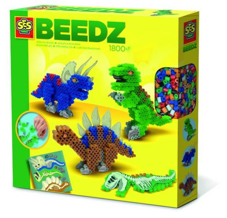 Ses Creative Koralikowe Prasowanki Dinozaury 3D