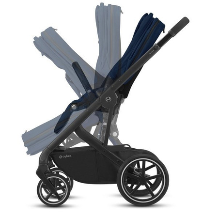 Cybex Balios S Lux Wózek Spacerowy Navy Blue - Srebrna Rama 2022