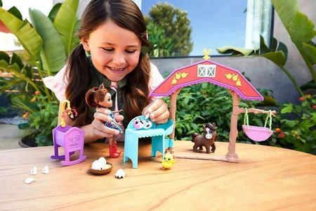 Enchantimals Żłobek Na Farmie Zestaw + Lalka i Zwierzątka GJX23