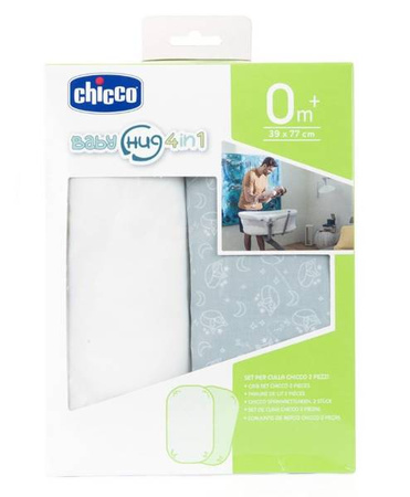 Chicco Baby Hug 4w1 Prześcieradło do Łóżeczka 2szt Grey Fox