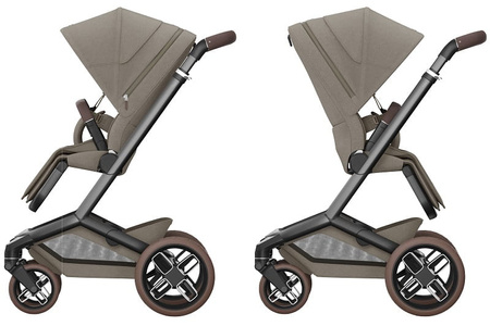 Maxi-Cosi Fame + Carrycot Wózek Głęboko-Spacerowy 2w1 Twillic Truffle