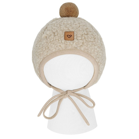Zaffiro Czapeczka Tulip Nevada Wełniana S (6-12m) Beige