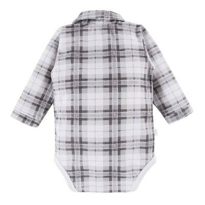 Eevi Body Ceremony z Kołnierzykiem w Szarą Kratkę 56cm