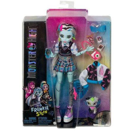 Mattel Monster High - Lalka Podstawowa Frankie Stein + Zwierzątko