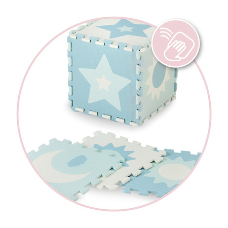 Momi Nebe Puzzle Piankowe Niebieski