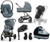 Cybex Balios S Lux 2.0 Wózek Głęboko-Spacerowy Stormy Blue + Cloud G I-Size Fotelik Samochodowy 0-13kg + Baza G + Osłony Przeciwdeszczowe + Adaptery