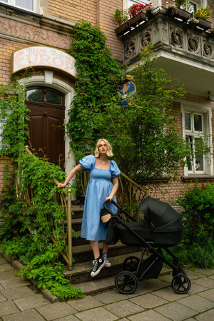 Roan Ivi 2.0 Vintage Wózek Głęboko-Spacerowy Hazel + Cybex Aton B2 i-Size Fotelik Samochodowy 0-13kg + Baza One Volcano Black