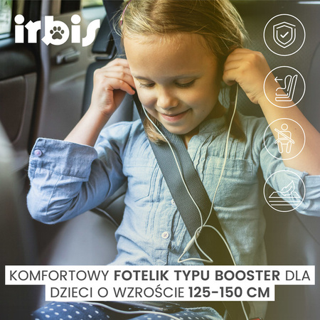 Caretero Irbis i-Size Fotelik Samochodowy 15-36 kg Graphite