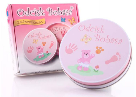 Odcisk Bobasa Zestaw Odcisk Bobasa Różowy