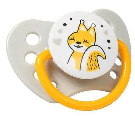 Babyono 1226/02 Smoczek Anatomiczny Silikonowy 2 Sztuki 3-6 M-cy Natural Nursing 1226/02