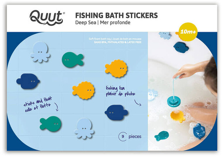 QUUT Zestaw piankowych naklejek do kąpieli z wędką Deep sea