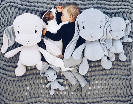 Effiki Królik Effik S Szary Szare Uszy 20 cm