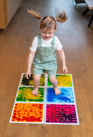 Tullo Ścieżka Sensoryczna - Płytki Z Cieczą 6szt