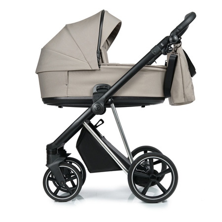 Roan Ivi 2.0 Vintage Wózek Głęboko-Spacerowy Hazel + Cybex Aton B2 i-Size Fotelik Samochodowy 0-13kg + Baza One Volcano Black