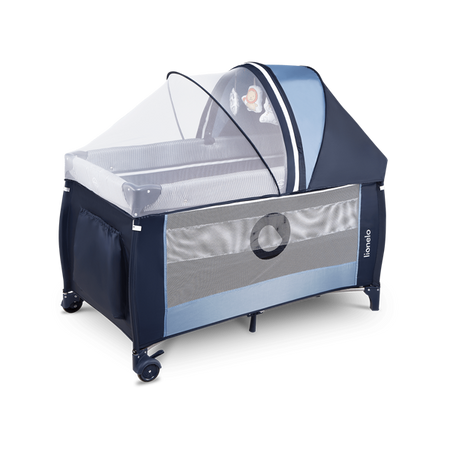 Lionelo Sven Plus Łóżeczko Turystyczne Navy Blue