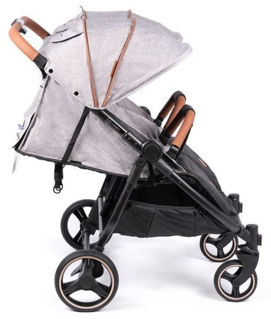 Coletto Enzo Twin Wózek Spacerowy Bliźniaczy Dark Grey