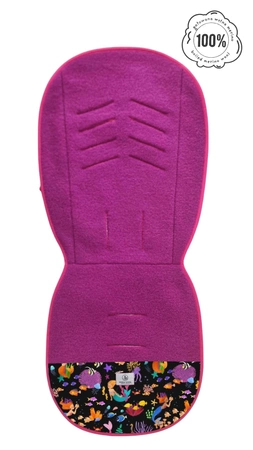 Simple Wool Uni Merry Wkładka Termoaktywna Antypotowa Do Wózka Róż Syrenki