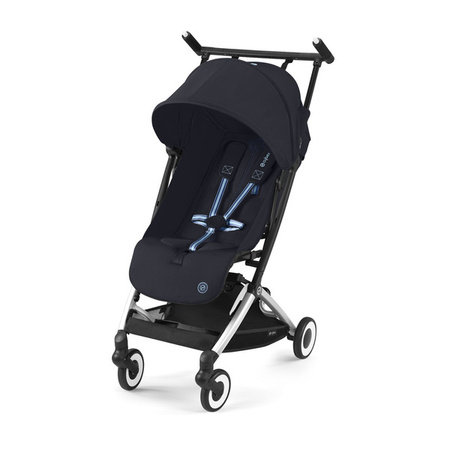 Cybex Libelle 2.0 Wózek Spacerowy Rama Srebrna Dark Blue + Folia Przeciwdeszczowa